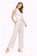 Load image into Gallery viewer, SOLID COLOR LINEN PANTS APPAREL
