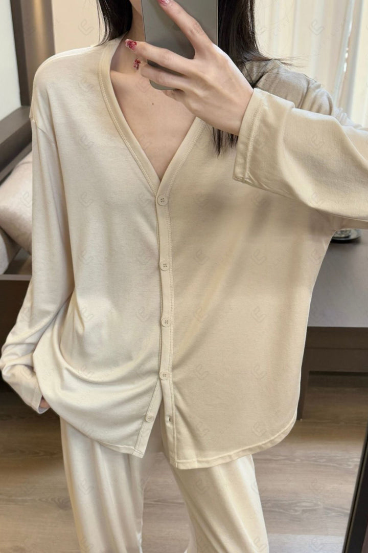 Solid Color Loungewear Sets APPAREL