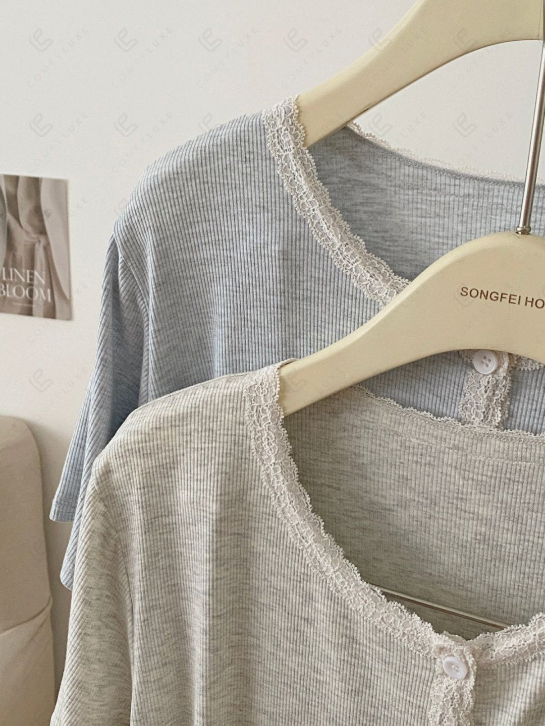 SOLID COLOR LOUNGEWEAR SET APPAREL
