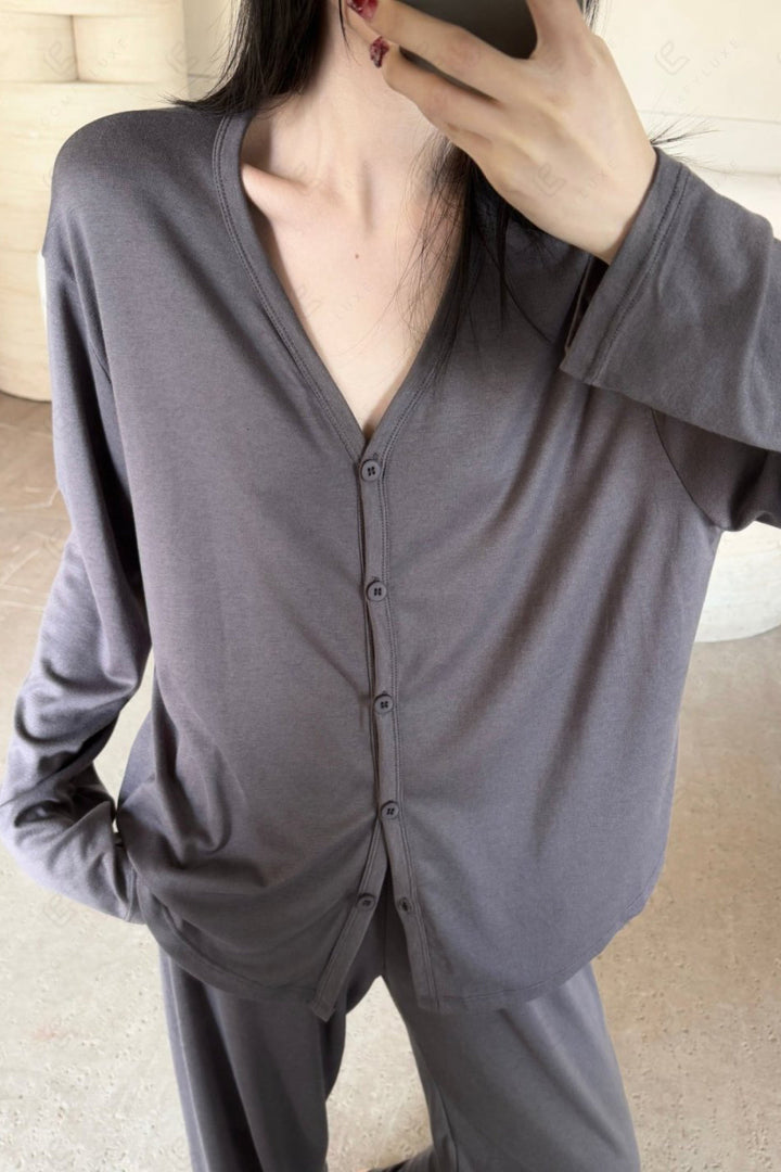 Solid Color Loungewear Sets APPAREL