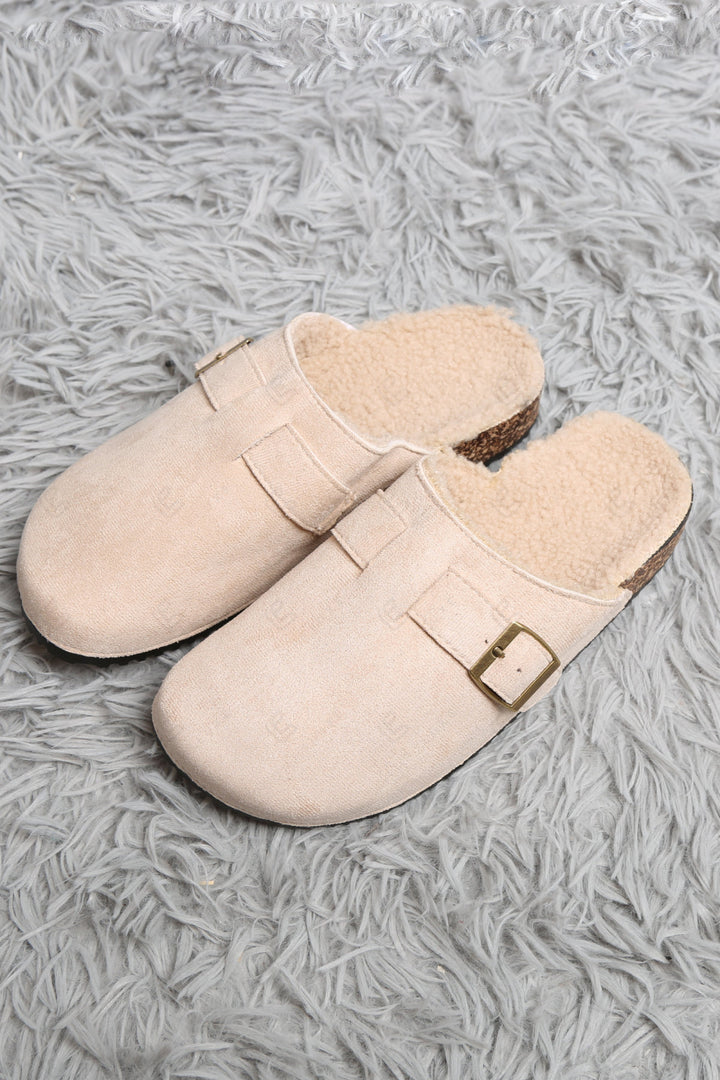 SOLID COLOR MULE SLIPPERS SLIPPERS/SLIDES