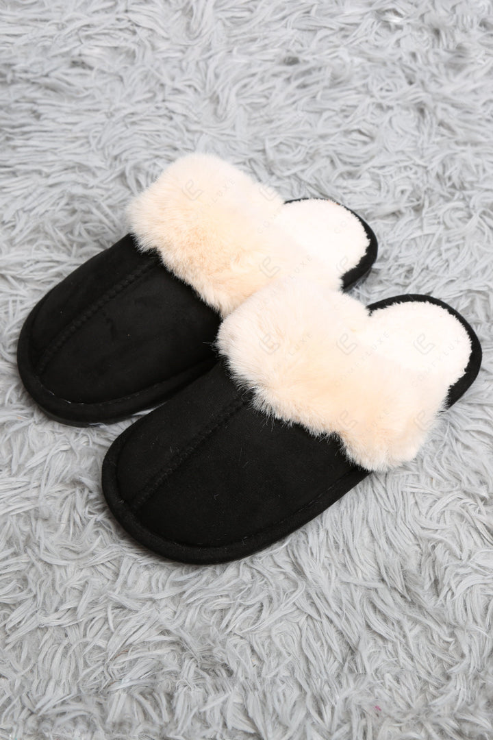 SOLID COLOR MULE SLIPPERS SLIPPERS/SLIDES