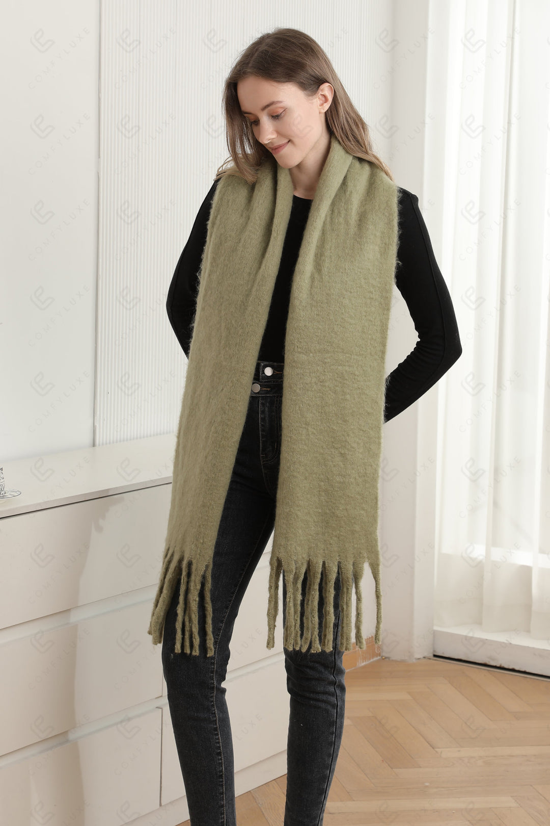 SOLID COLOR SCARF SCARVES