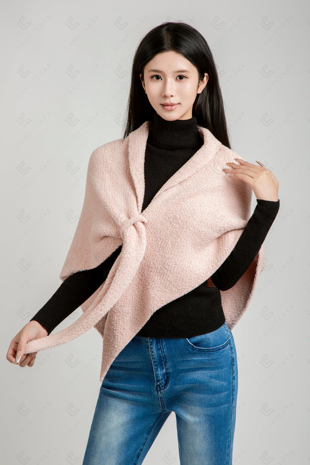 SOLID COLOR SHAWL APPAREL