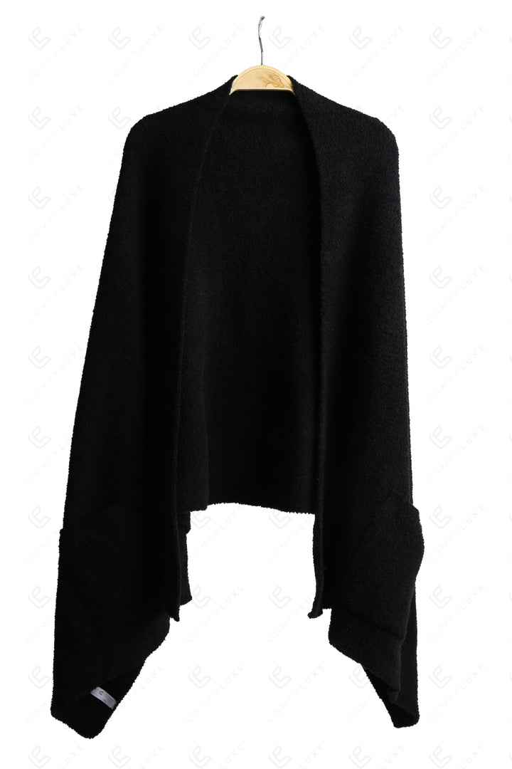 SOLID COLOR SHAWL CARDIGAN APPAREL