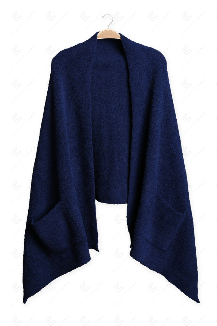 SOLID COLOR SHAWL CARDIGAN APPAREL