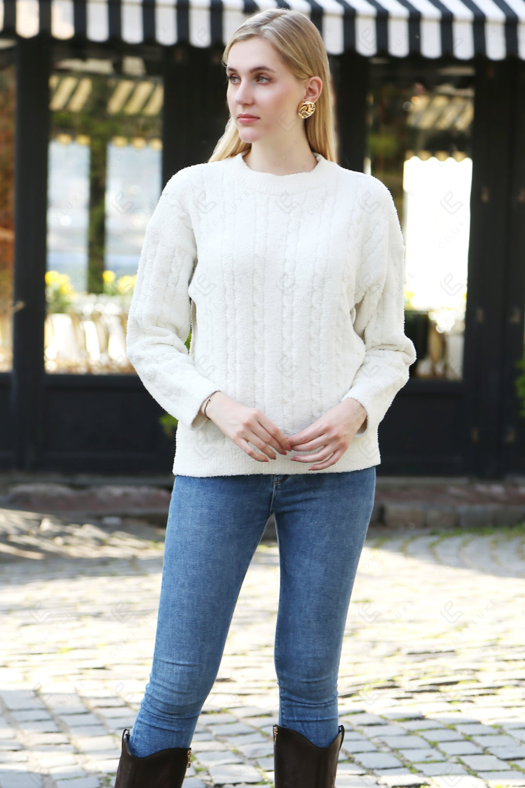 Jcl6208 Ivory / M/L Apparel