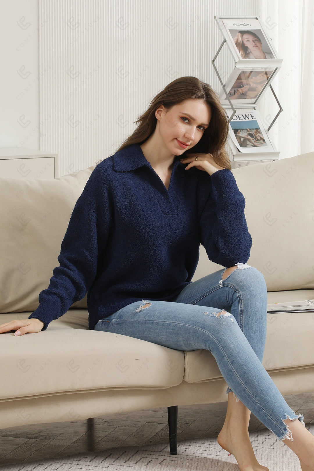 Jcl6201 Navy / M/L Apparel