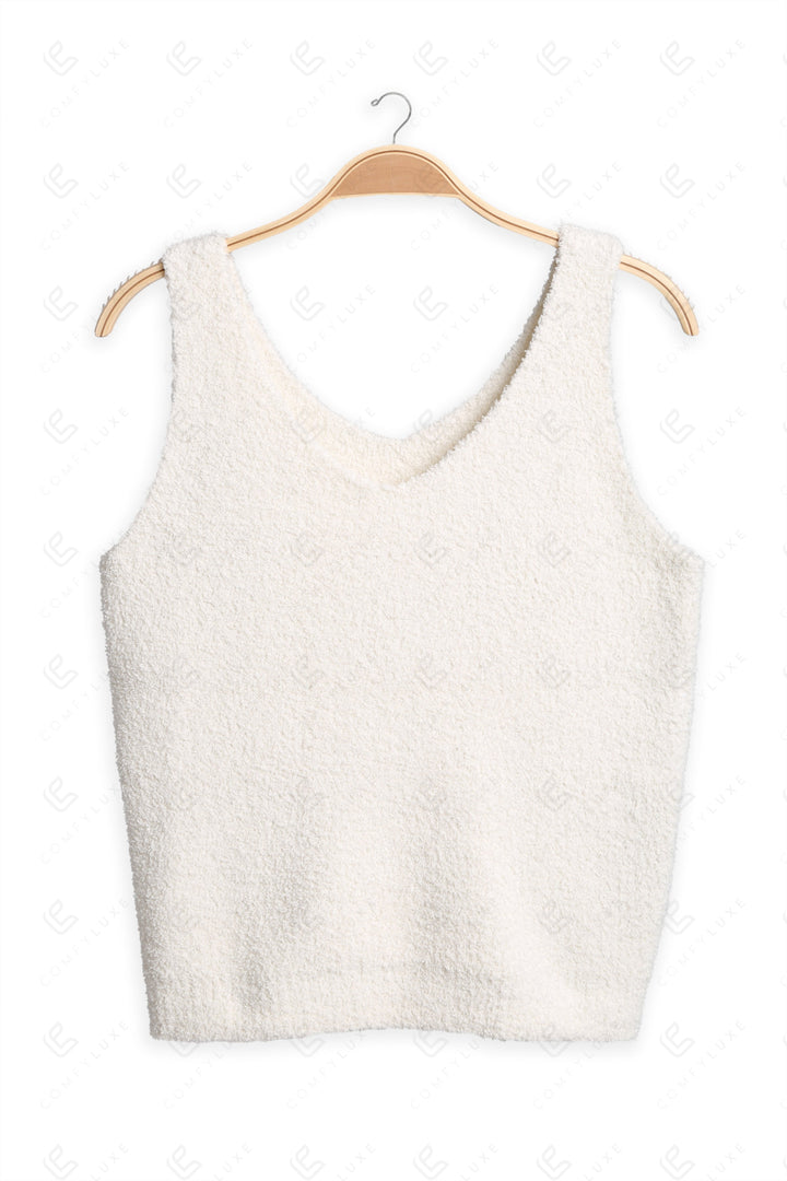 SOLID COLOR TANK TOP IVORY / M/L APPAREL