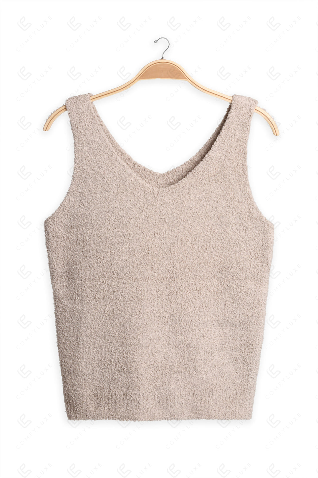 SOLID COLOR TANK TOP BEIGE / M/L APPAREL
