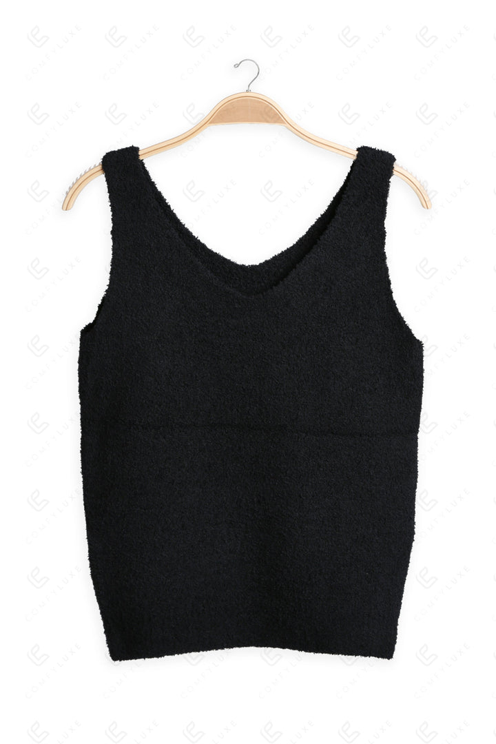 SOLID COLOR TANK TOP BLACK / M/L APPAREL