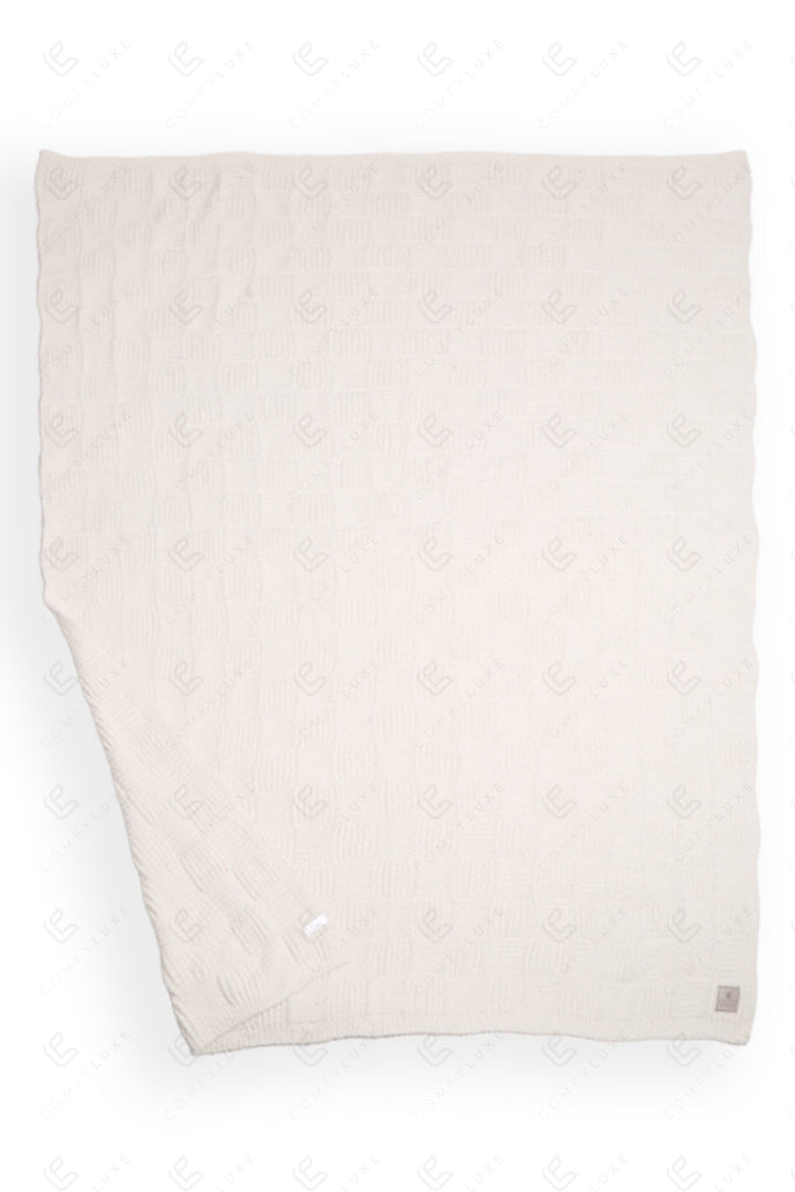 Jcl6018 Ivory Throw Blankets
