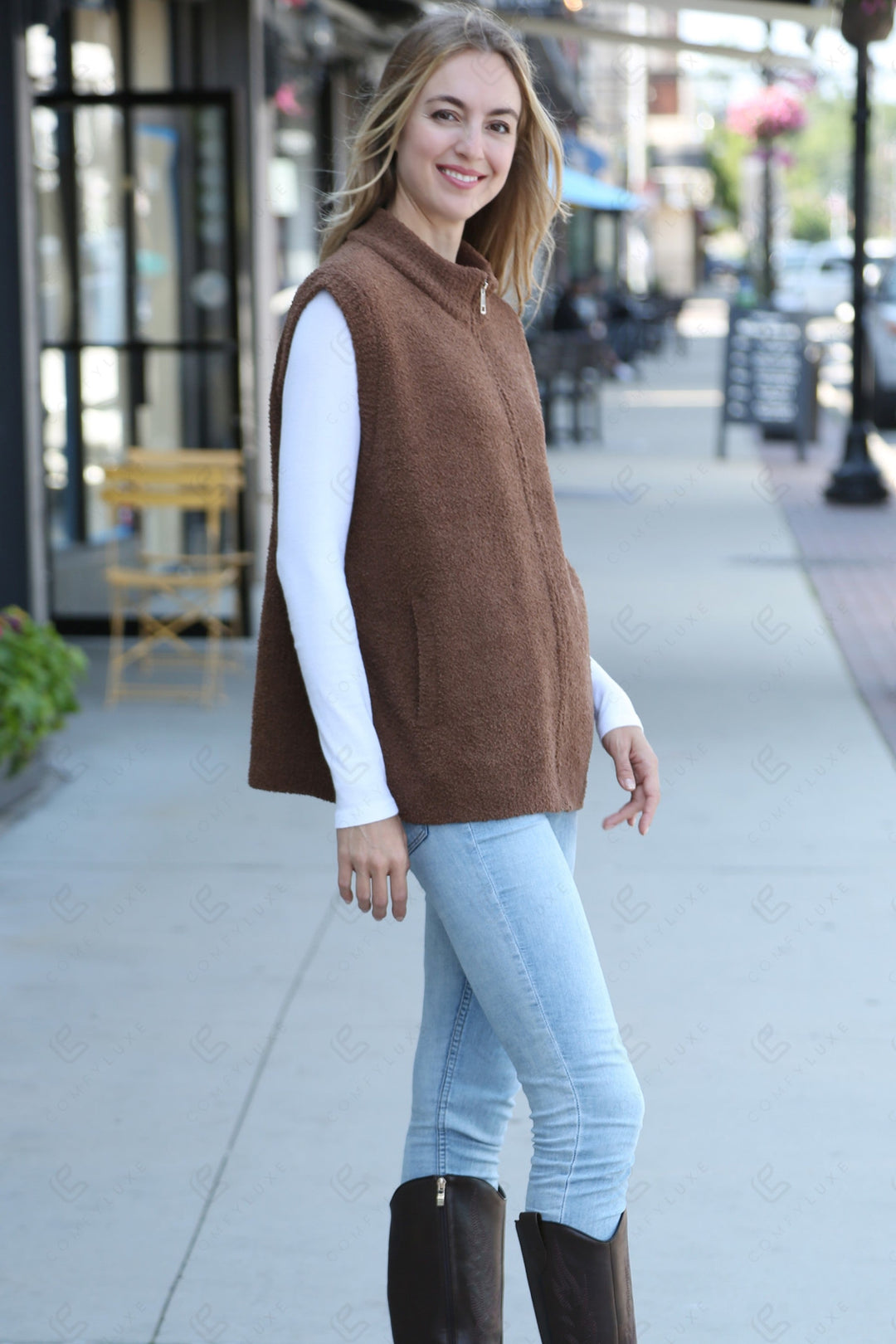 SOLID COLOR VEST APPAREL