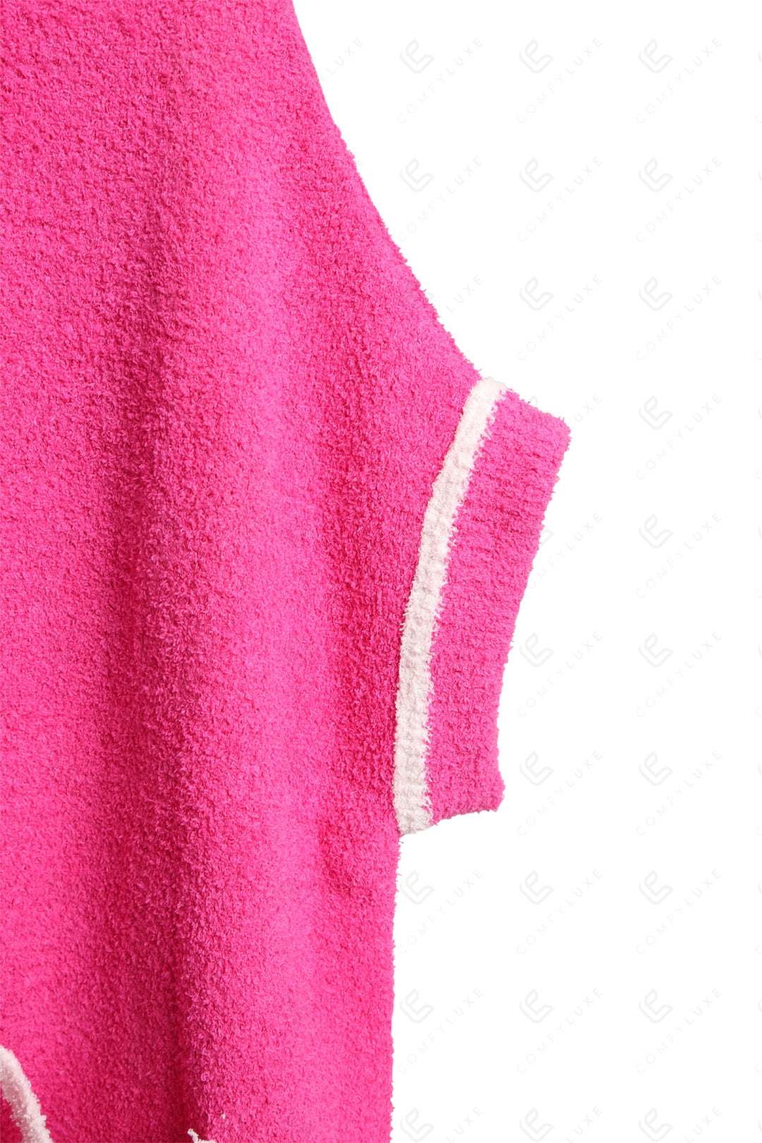 SOLID COLOR W/ COLORED EDGE PATTERN SWEATER APPAREL