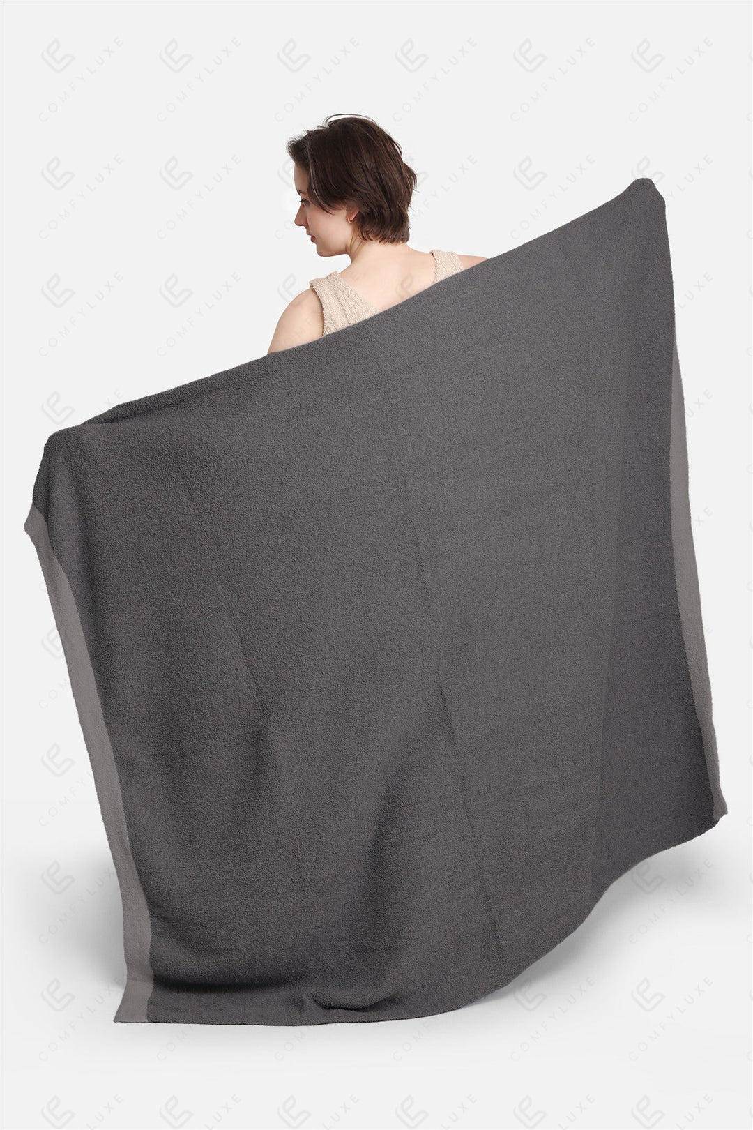 Jcl1011 Gray Throw Blankets