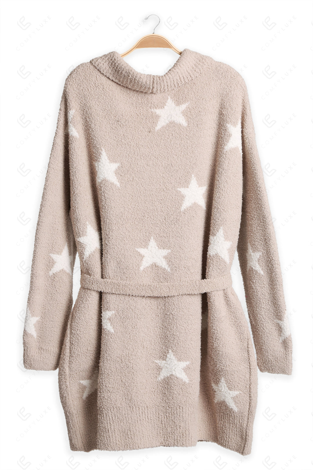 STAR PATTERN ROBE BEIGE APPAREL