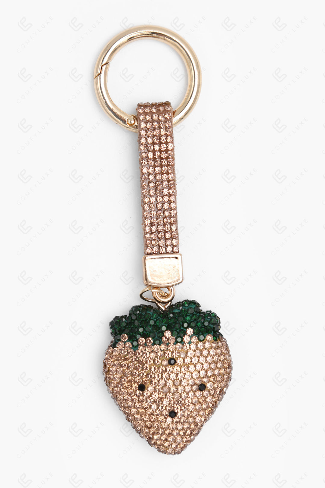 STRAWYBERRY KEYCHAIN/BAG CHARM GOLD KEYCHAINS