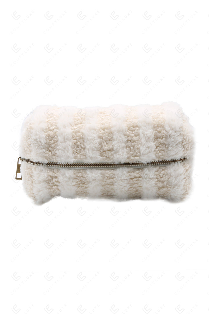 STRIPED PATTERN TRAVEL POUCH BAGS
