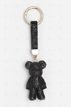 Load image into Gallery viewer, TEDDY BEAR KEYCHAIN/BAG CHARM BLACK KEYCHAINS
