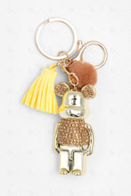 Load image into Gallery viewer, TEDDY BEAR KEYCHAIN/BAG CHARM GOLD KEYCHAINS
