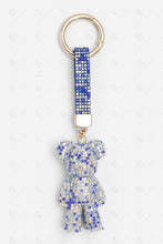 Load image into Gallery viewer, TEDDY BEAR KEYCHAIN/BAG CHARM WHITE/BLUE KEYCHAINS
