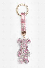 Load image into Gallery viewer, TEDDY BEAR KEYCHAIN/BAG CHARM WHITE/PINK KEYCHAINS
