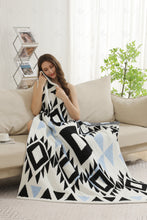 Load image into Gallery viewer, Jcl6022 Blue Throw Blankets
