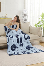 Load image into Gallery viewer, Jcl4322 Navy Throw Blankets
